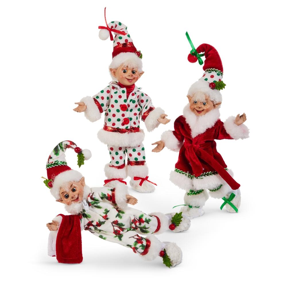 RAZ Imports 7" Pajama Party Posable Elf