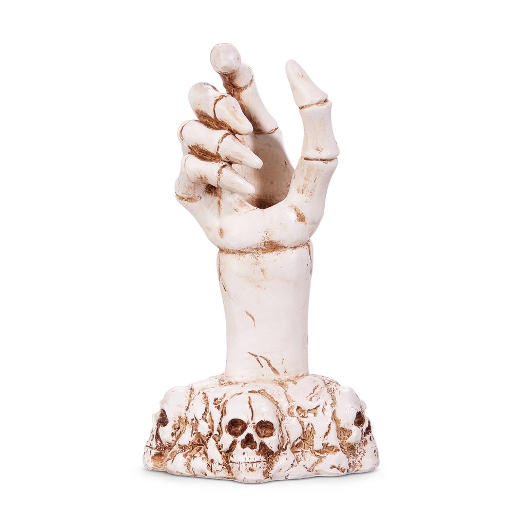 RAZ Imports 7" Skeleton Hand Candle Holder