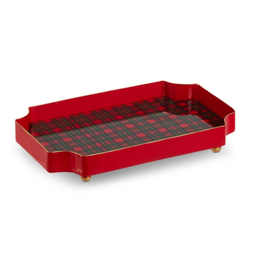 RAZ Imports 7" Tartan Plaid Trinket Tray