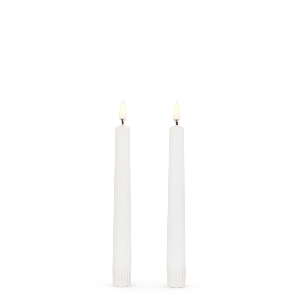 RAZ Imports 7" White Taper Candles