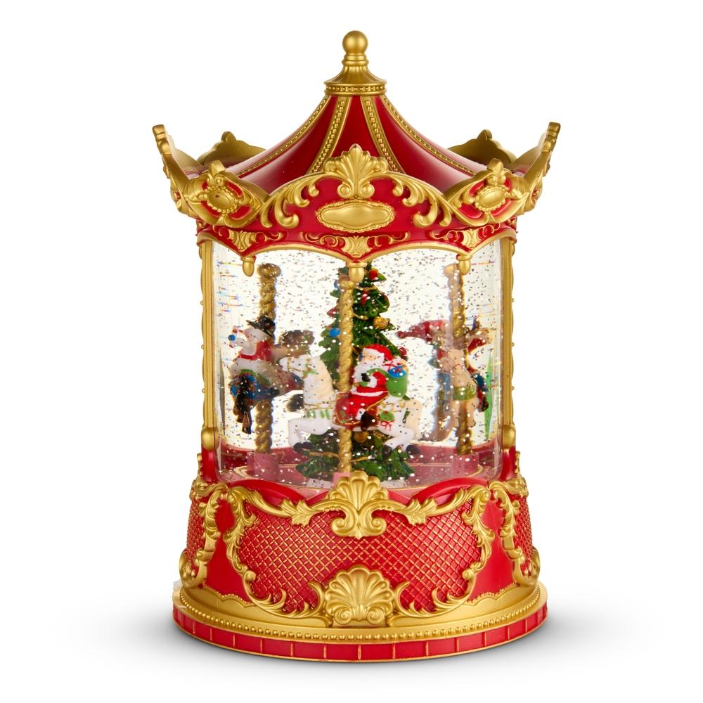 RAZ Imports 8.5" Animated Lighted Water Carousel