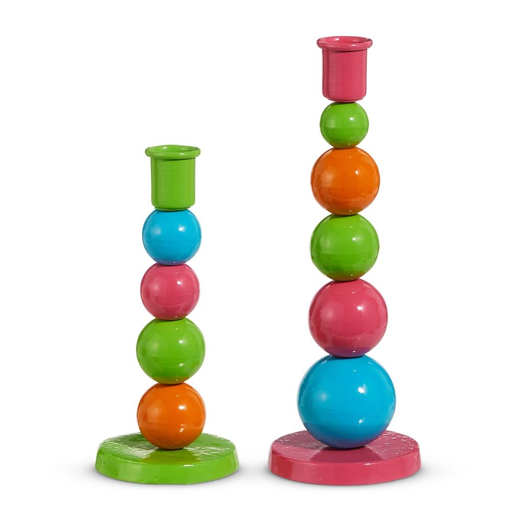 RAZ Imports 8.5" Bright Bubble Candlesticks