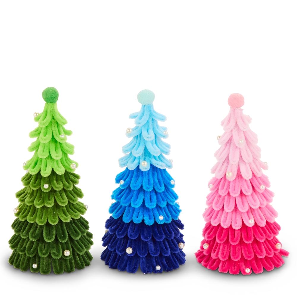 RAZ Imports 8.5" Chenille Ombre Loop Trees