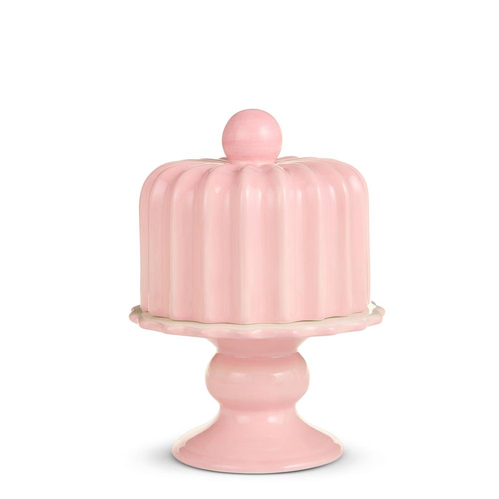 RAZ Imports 8.5" Pink Cake Stand