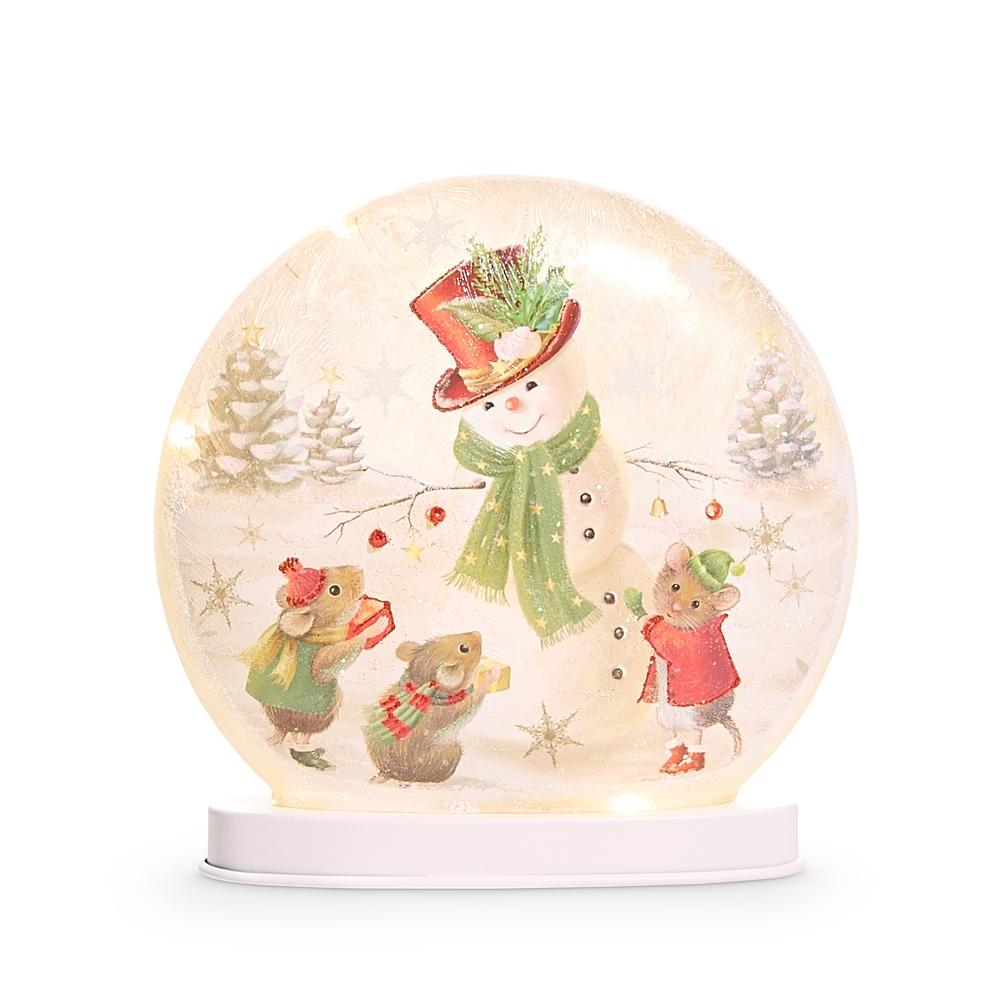 RAZ Imports 8" A Very Mouse Christmas Lighted Disc