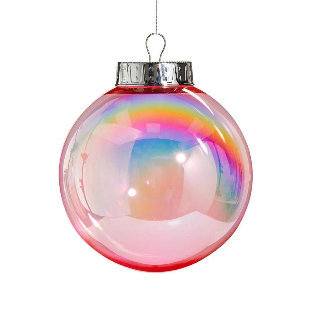 RAZ Imports 8" Bright Pink Seamless Iridescent Ball