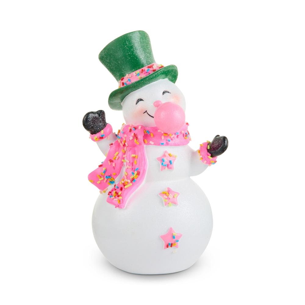 RAZ Imports 8" Bubblegum Blowin' Snowman