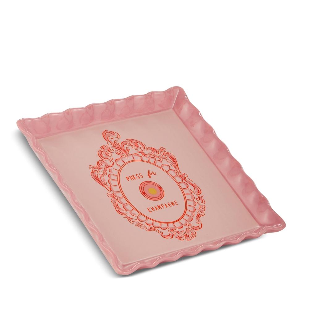 RAZ Imports 8" Champagne on Call Trinket Tray
