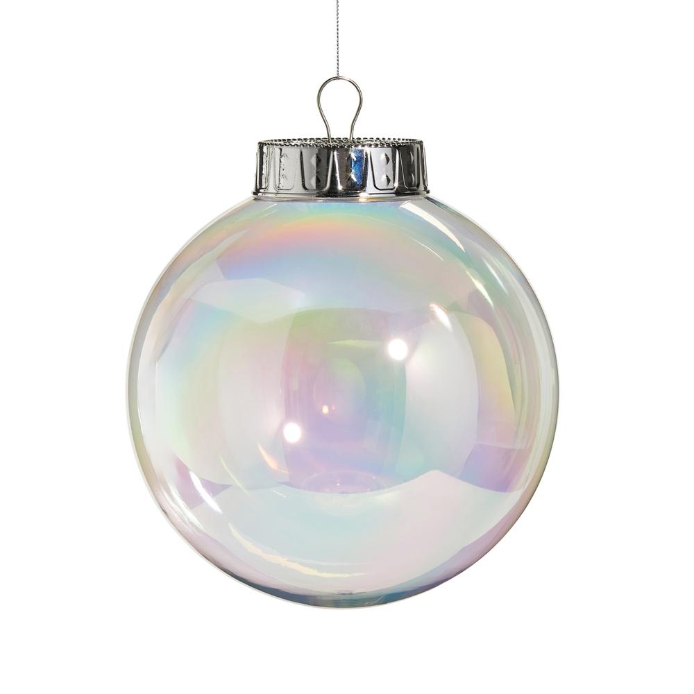 RAZ Imports 8" Clear Seamless Iridescent Ball