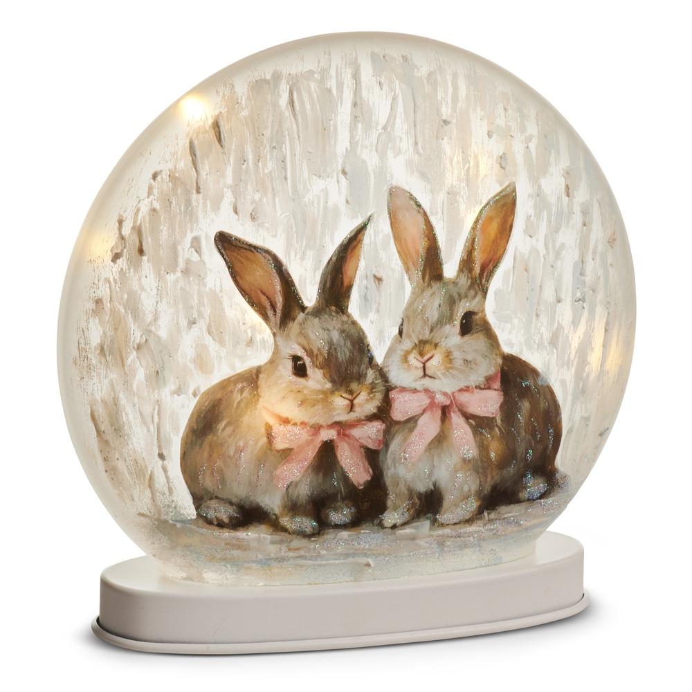 RAZ Imports 8" Easter Bunnies Lighted Disc