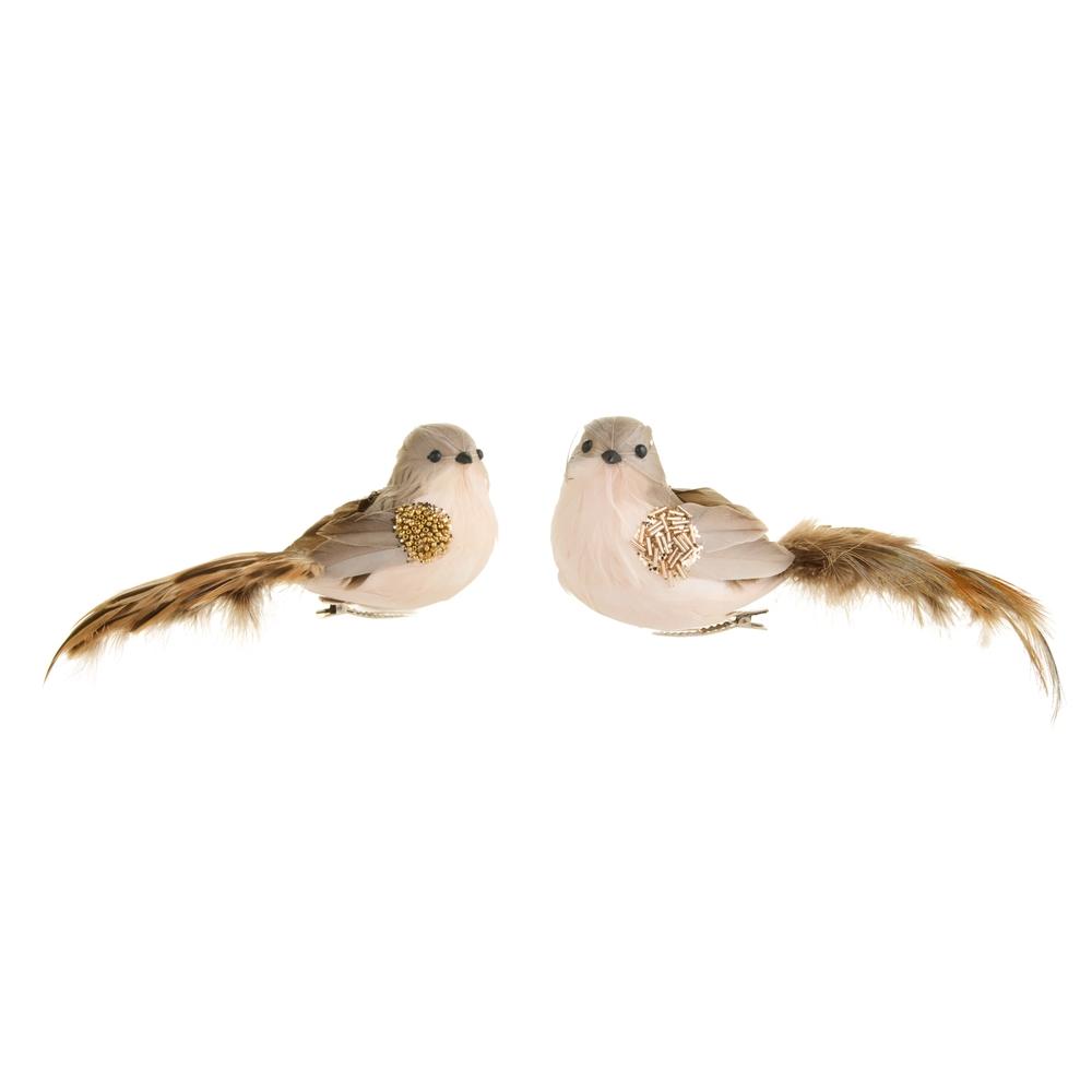 RAZ Imports 8" Feathered Bird Clip-on Ornament