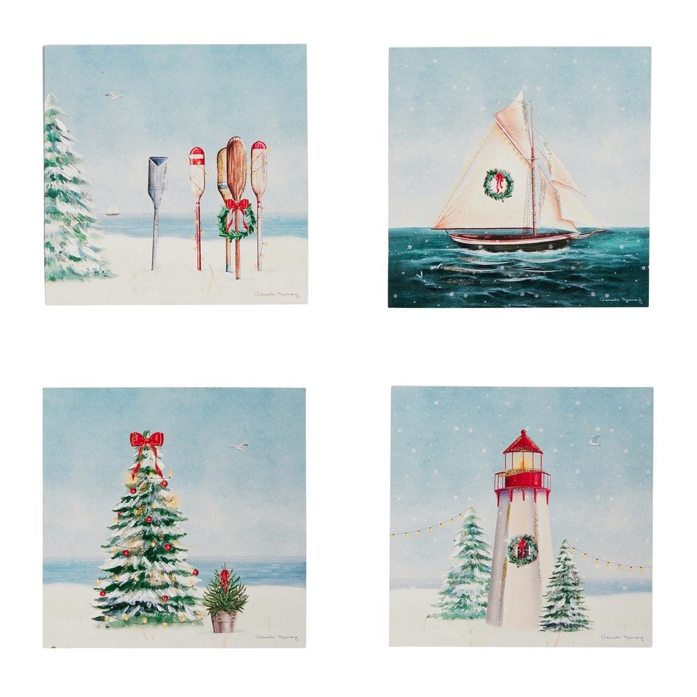 RAZ Imports 8" Frozen Harbor Block