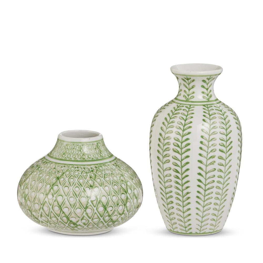 RAZ Imports 8" Green Bud Vases
