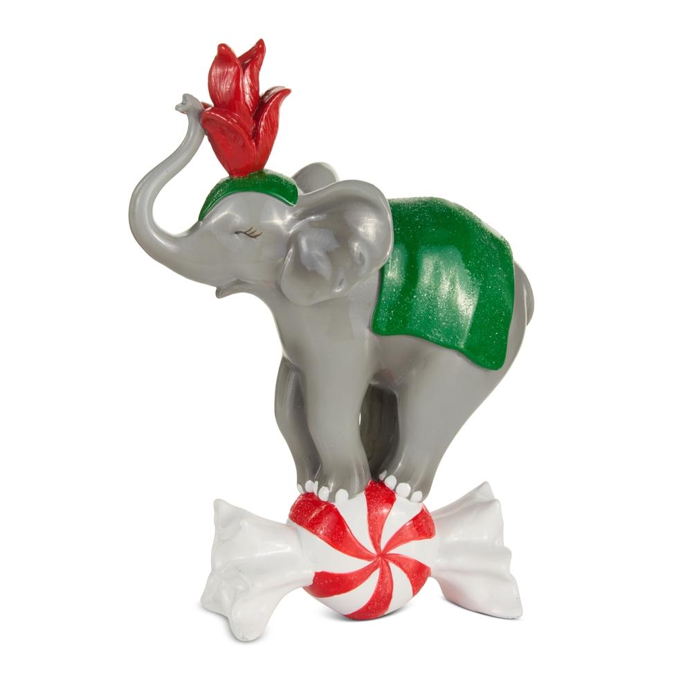 RAZ Imports 8" Holiday Circus Elephant