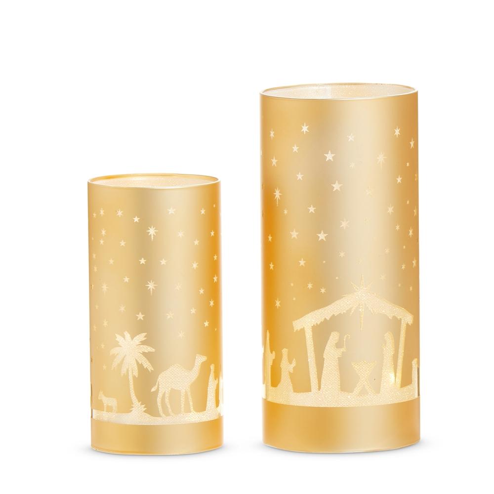 RAZ Imports 8" Lighted Nativity Lanterns