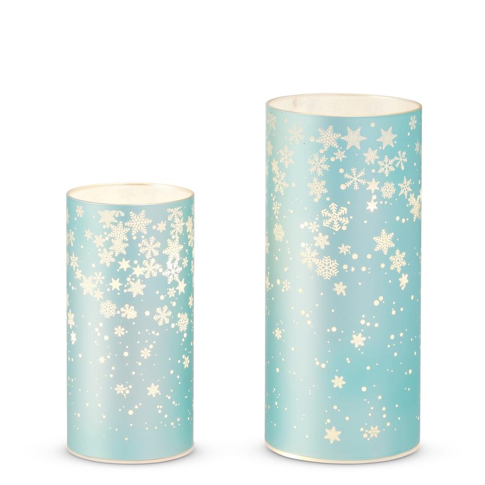 RAZ Imports 8" Lighted Snowflake Lanterns