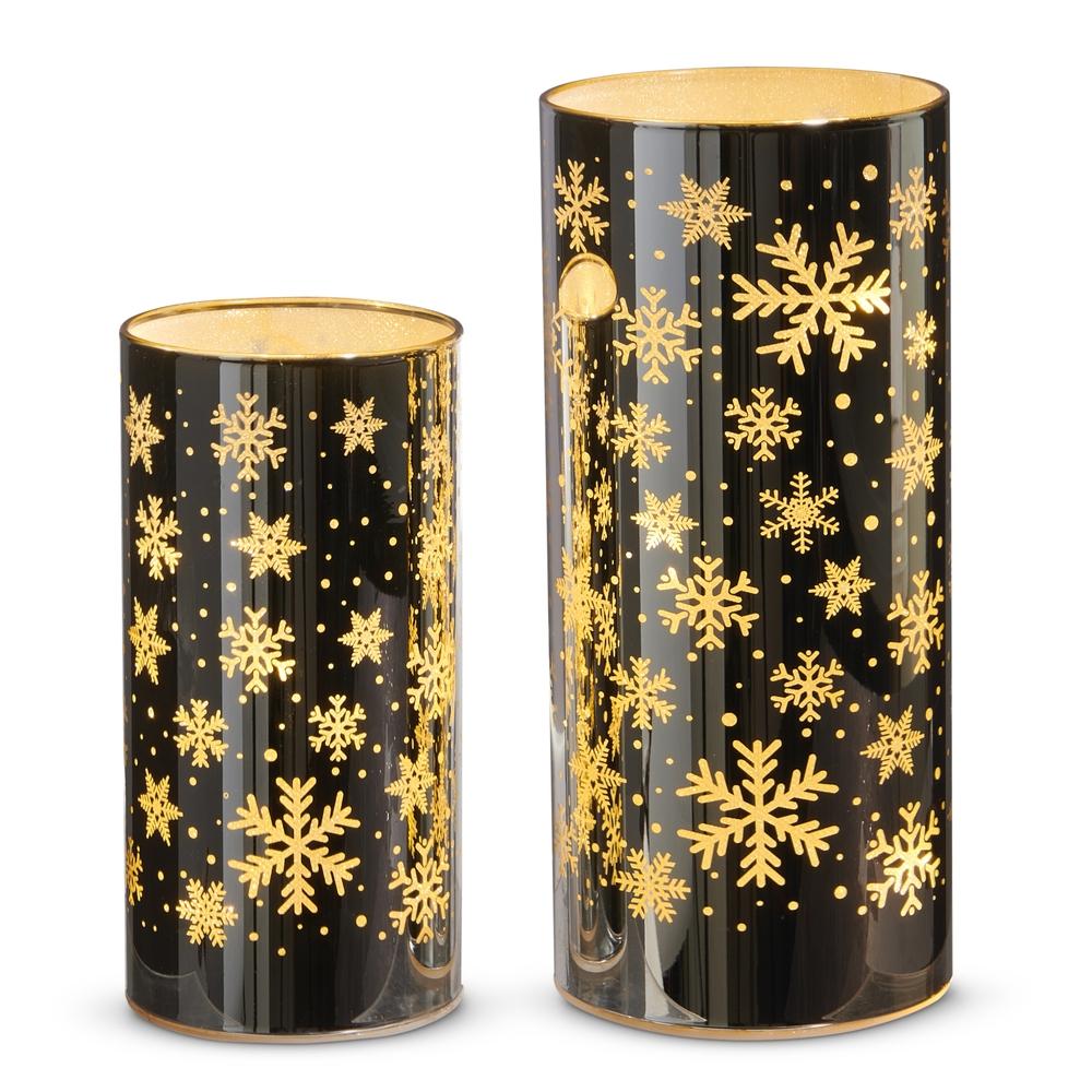 RAZ Imports 8" Lighted Snowflake Lanterns