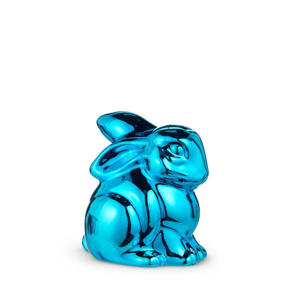 RAZ Imports 8" Metallic Blue Balloon Bunny