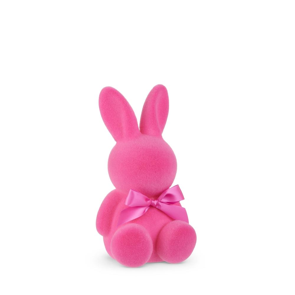 RAZ Imports 8" Pink Flocked Bunny