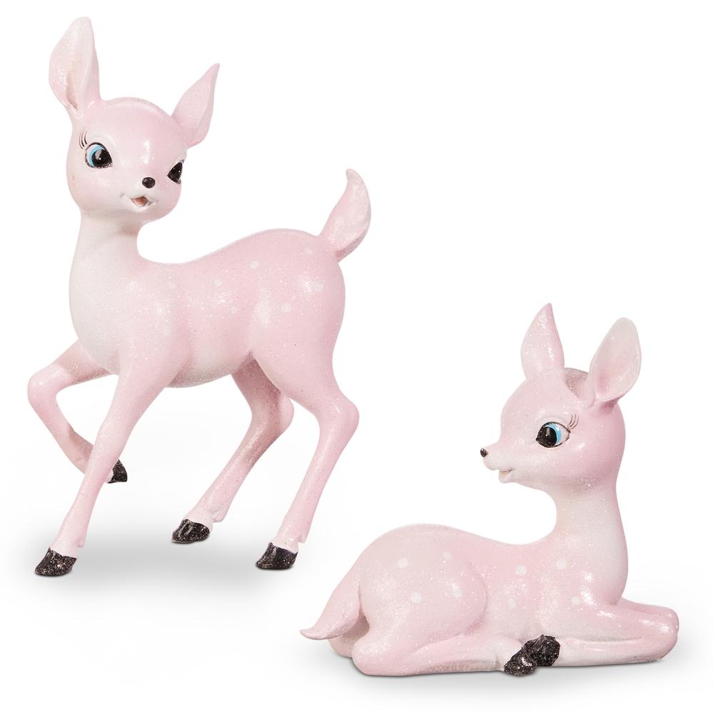 RAZ Imports 8" Pink Retro Deer