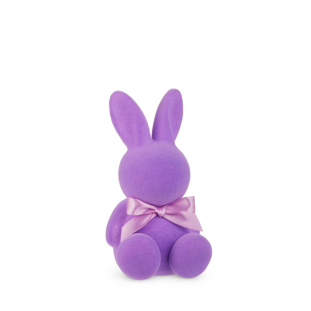 RAZ Imports 8" Purple Flocekd Bunny