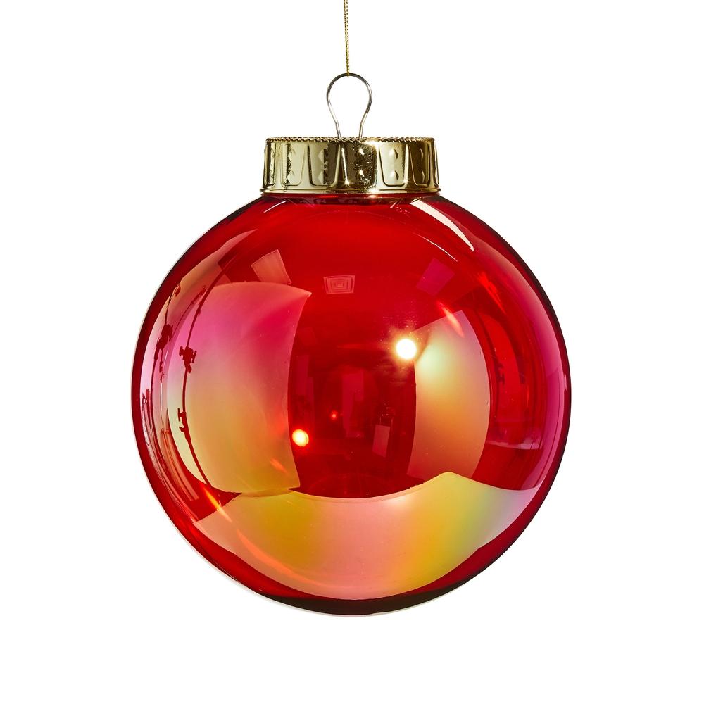 RAZ Imports 8" Red Seamless Iridescent Ball
