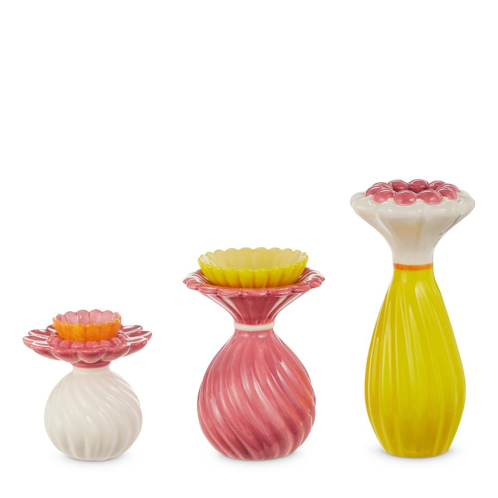 RAZ Imports 8" Ruffled Whimsy Bud Vases