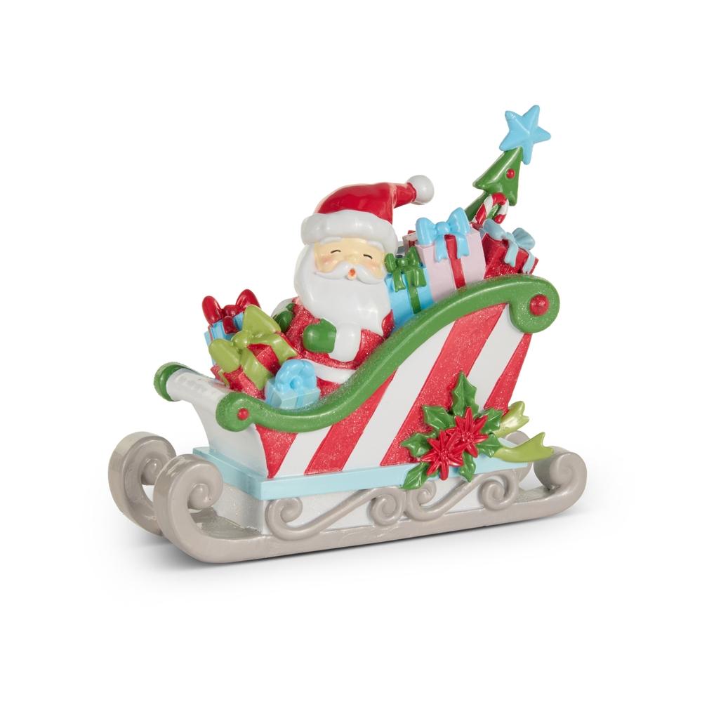 RAZ Imports 8" Santa's Sleigh Adventures