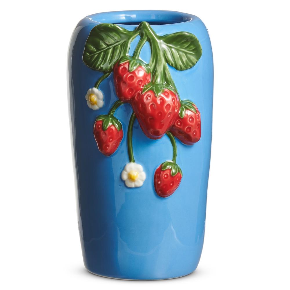 RAZ Imports 8" Strawberry Vase