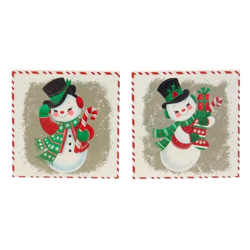 RAZ Imports 8" The Great Snowman Adventure Wall Art