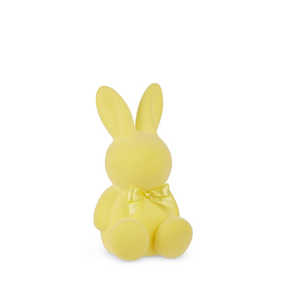 RAZ Imports 8" Yellow Flocked Bunny