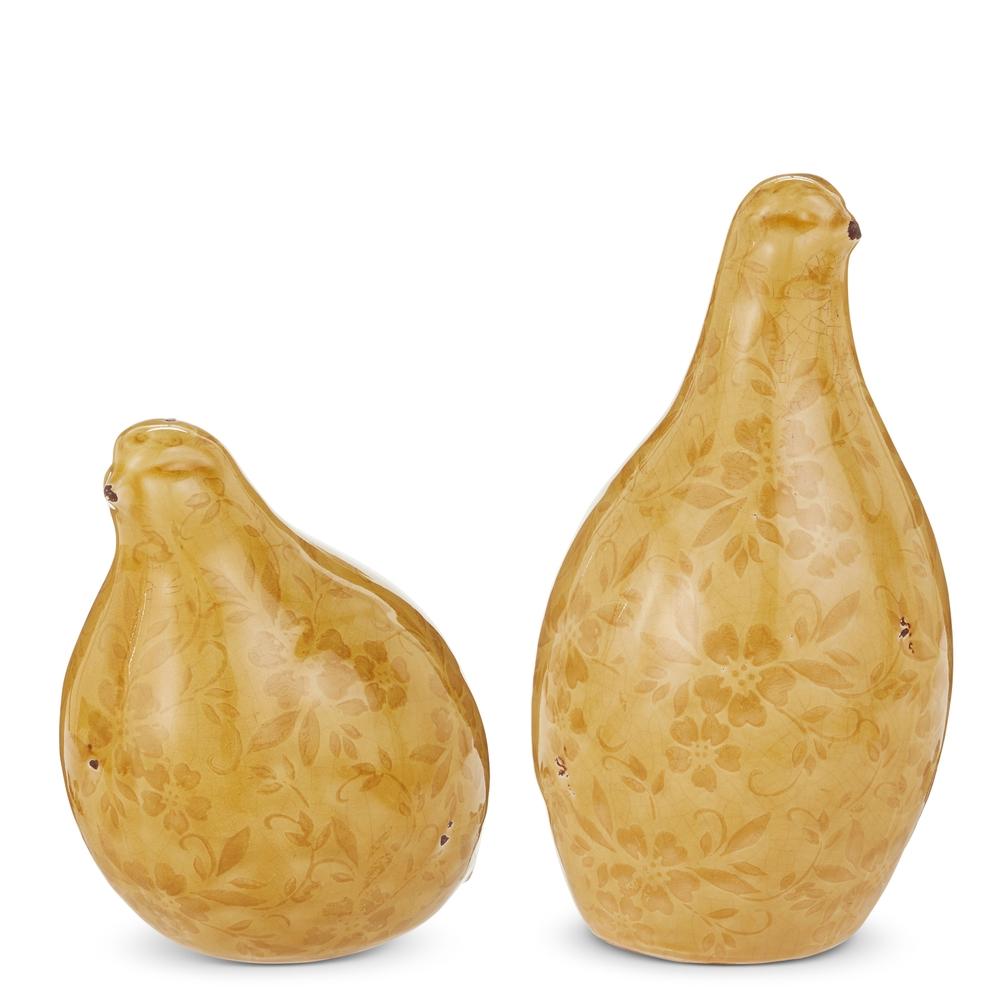 RAZ Imports 9.25" Mustard Birds