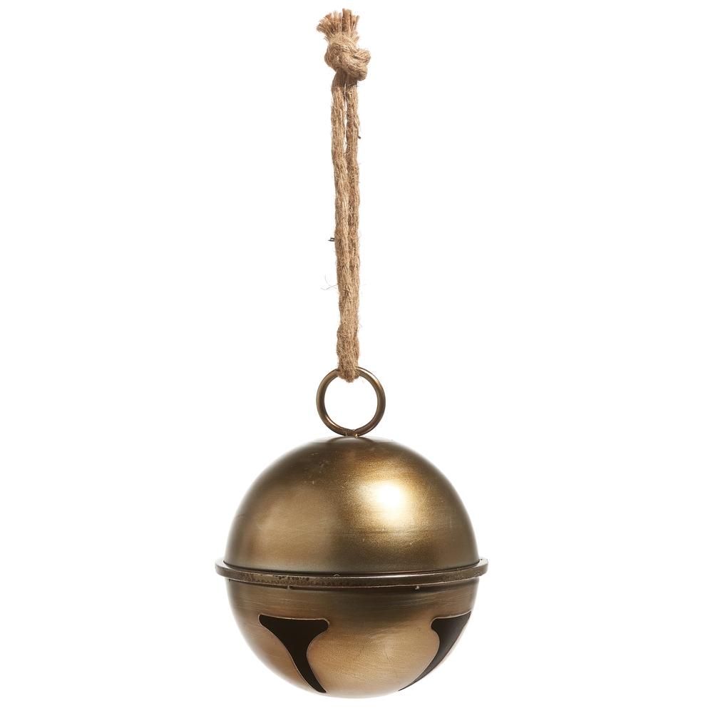 RAZ Imports 9.5" Antique Gold Jingle Bell Ornament