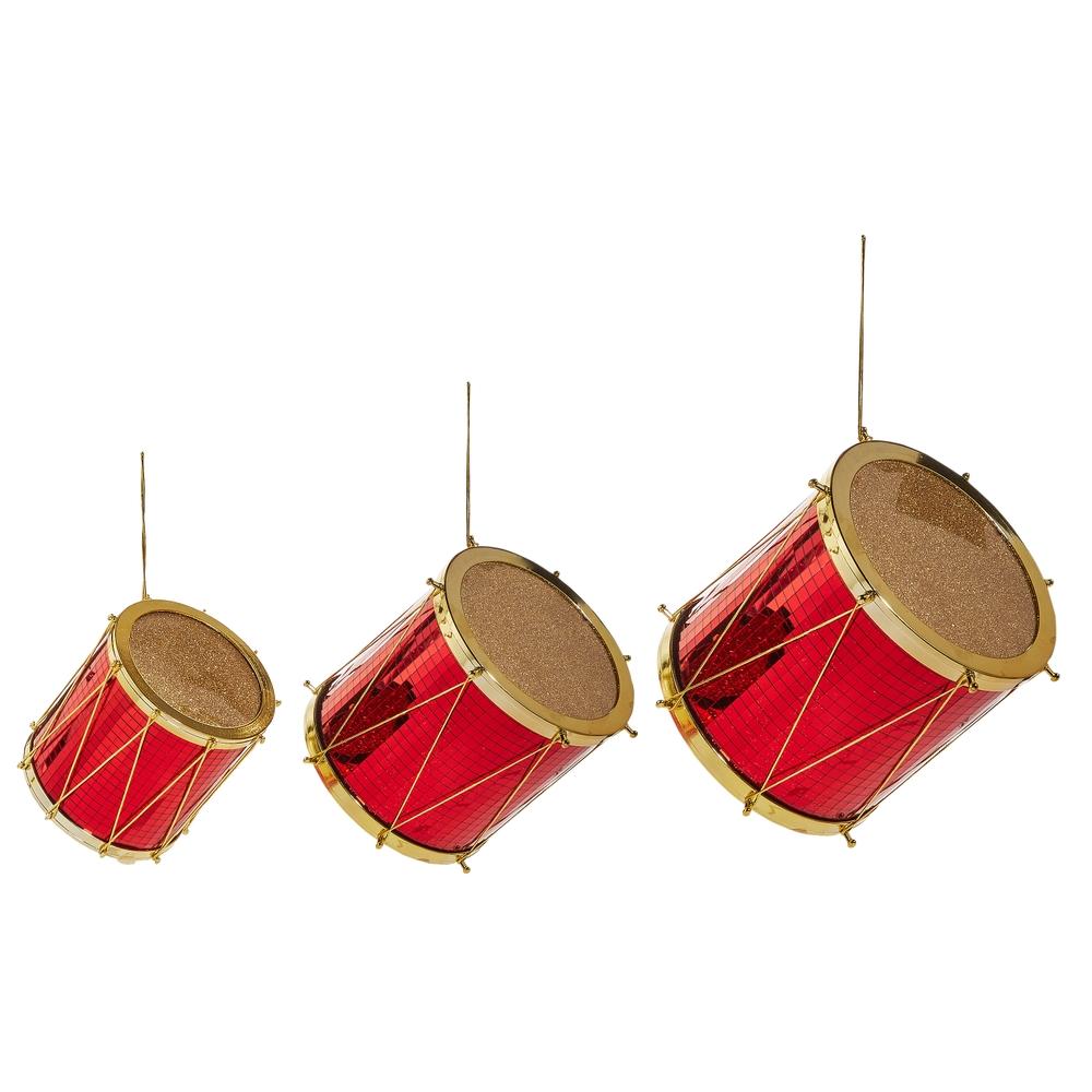 RAZ Imports 9.5" Drum Ornaments