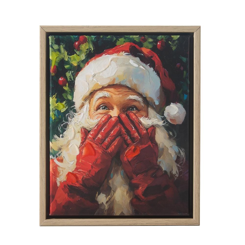 RAZ Imports 9.5" Santa's Secret Wall Art