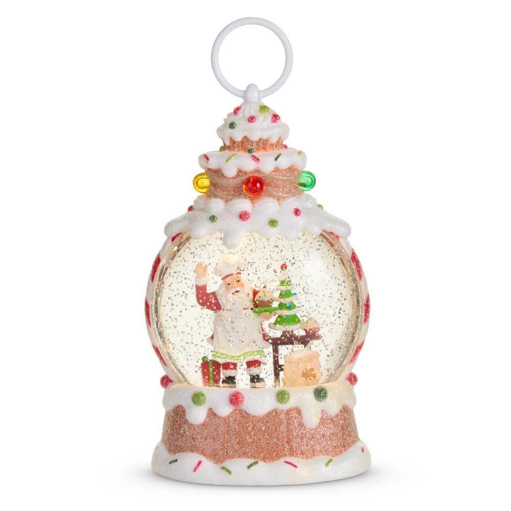 RAZ Imports 9" Candy Santa Water Globe