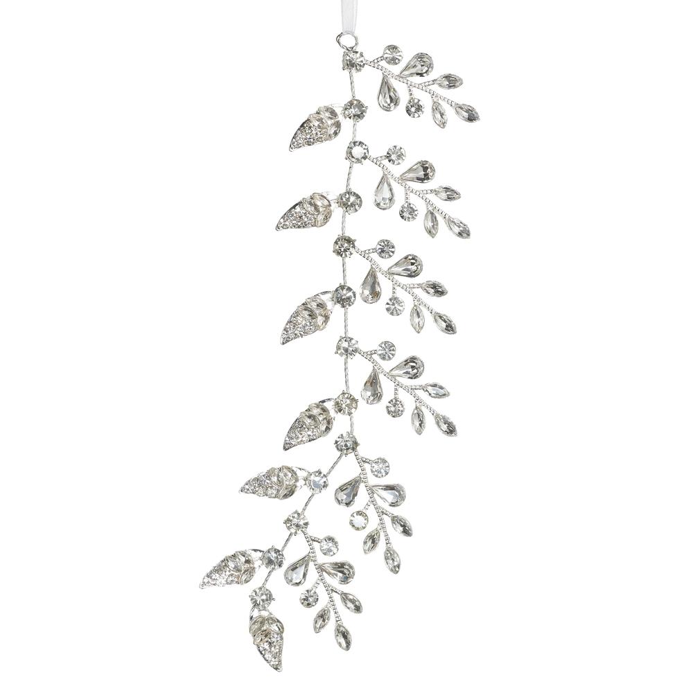 RAZ Imports 9" Clear Jewel Vine Ornament