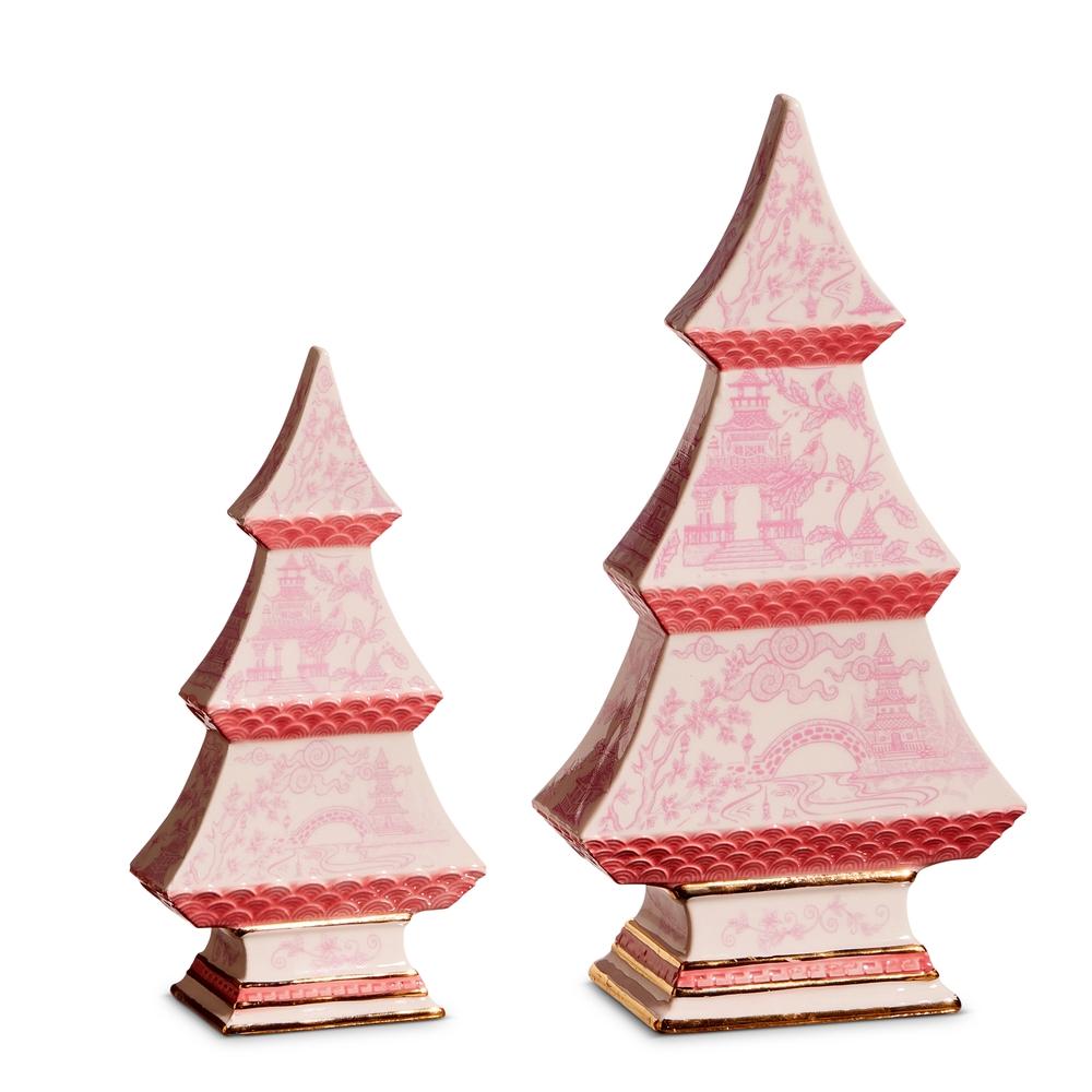 RAZ Imports 9" Pink Chinoiserie Trees