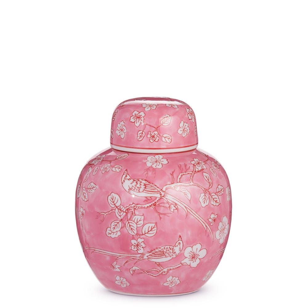 RAZ Imports 9" Pink Round Jar
