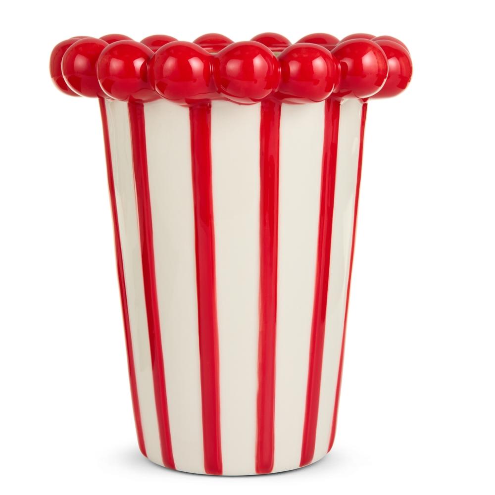 RAZ Imports 9" Striped Ball Planter
