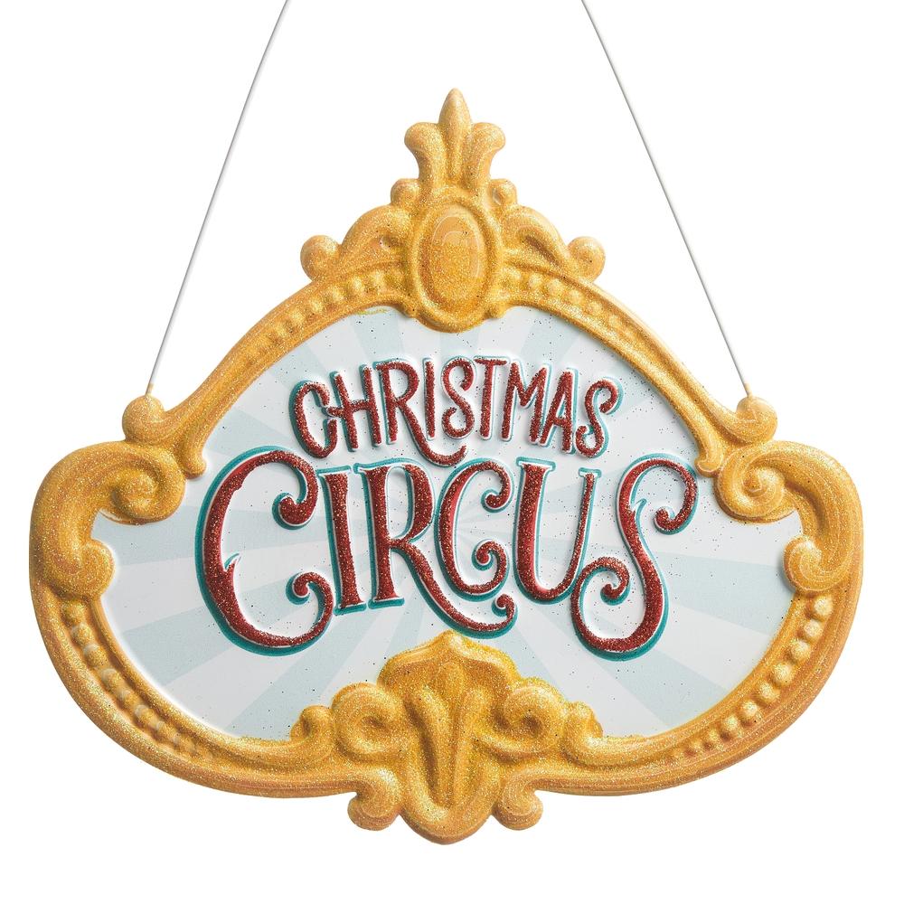 RAZ Imports Christmas Circus Marquee Wall Art