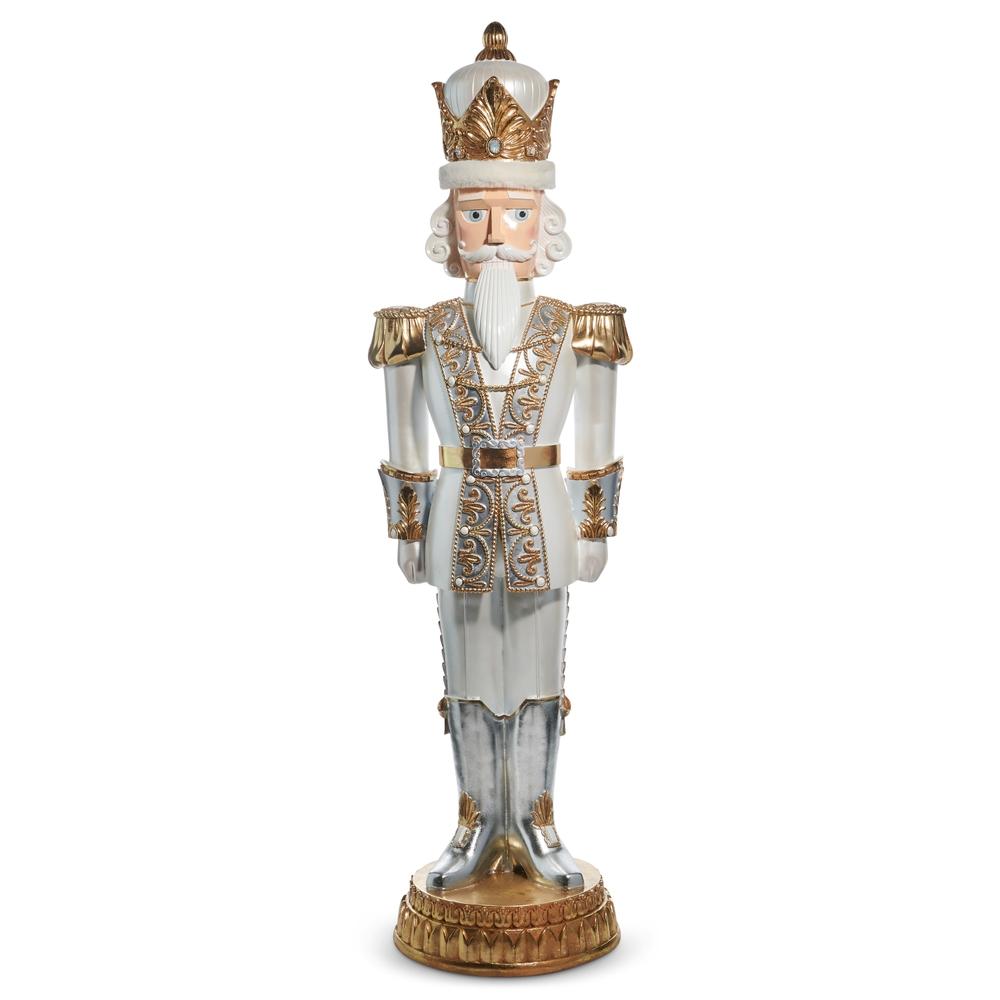 RAZ Imports *DC* 76" Gold White Nutcracker