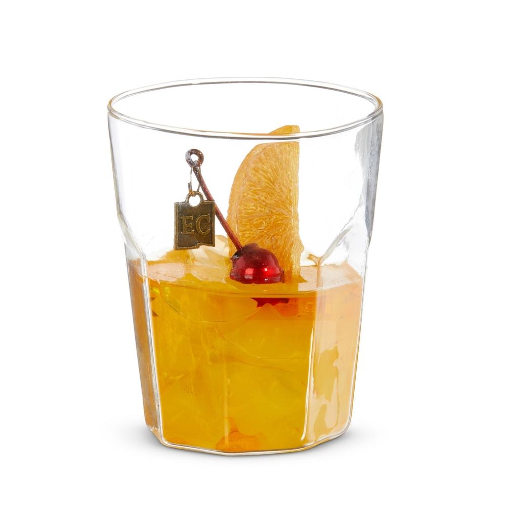 RAZ Imports EC 3.5" Old Fashioned Cocktail Ornament