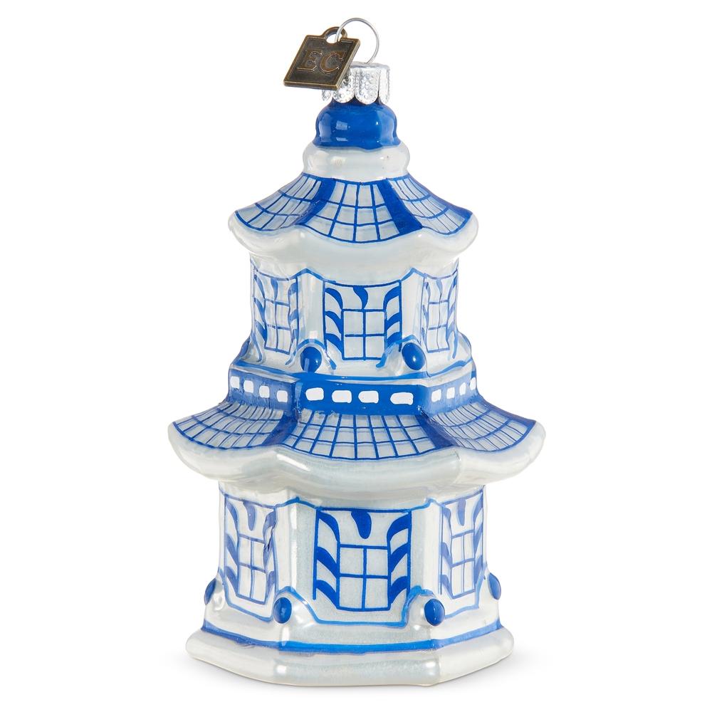 RAZ Imports EC 4.25" Pagoda Ornament