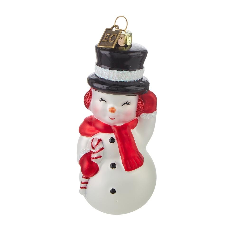 RAZ Imports EC 4.5" Snowman Blow Mold Ornament