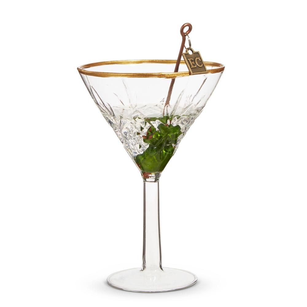 RAZ Imports EC 4.75" Elegant Martini Ornament