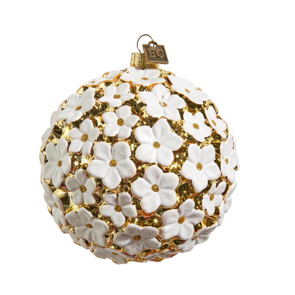 RAZ Imports EC 4" Blossom Ball Ornament