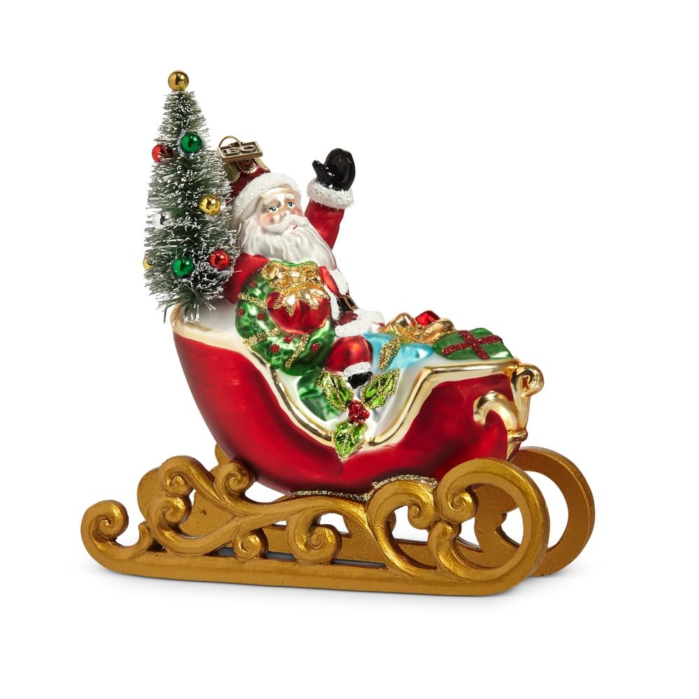RAZ Imports EC 5.25" Sleigh Ride Ornament