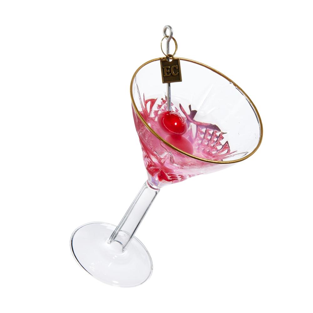 RAZ Imports EC 5.5" Pink Martini Ornament