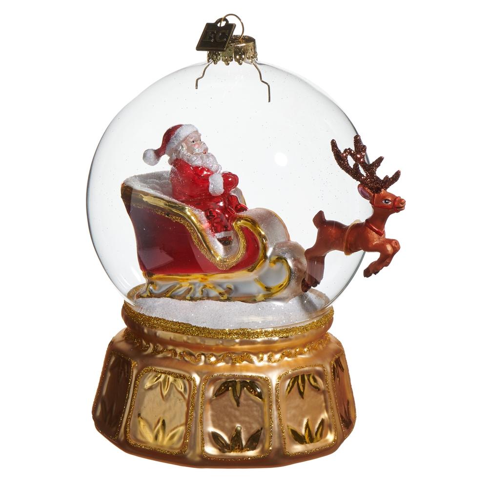 RAZ Imports EC 5.5" Snow Globe Express Ornament